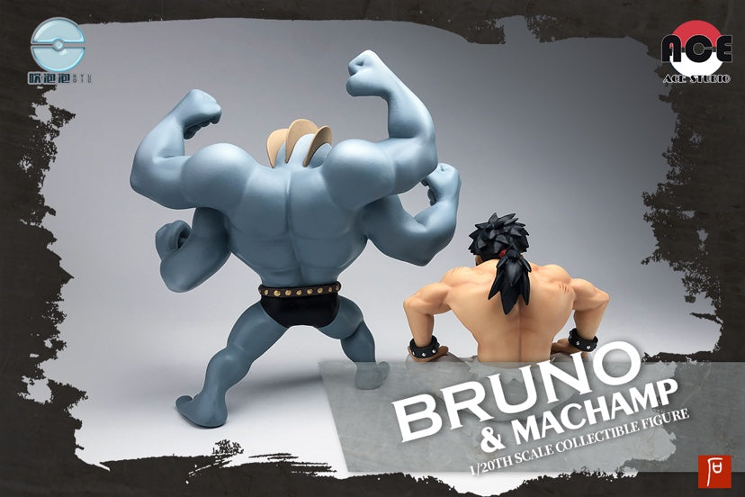 〖In Stock〗Pokemon Scale World Four Kings Series Bruno&Machamp 1:20 - ACE&CPP Studio