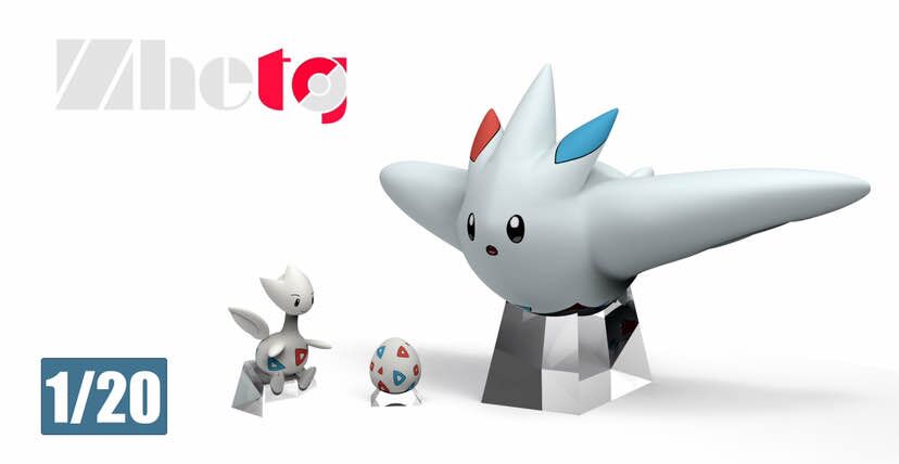 〖In Stock〗Pokemon Scale World Togepi Togetic Togekiss #175 #176#468 1:20 -  Zhetg & PD Studio