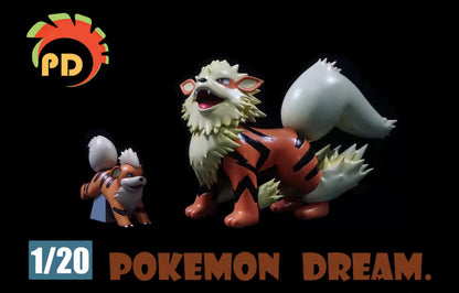 〖In Stock〗Pokemon Scale World Hisui Growlithe Growlithe Arcanine #058 #059 1:20 - PD Studio