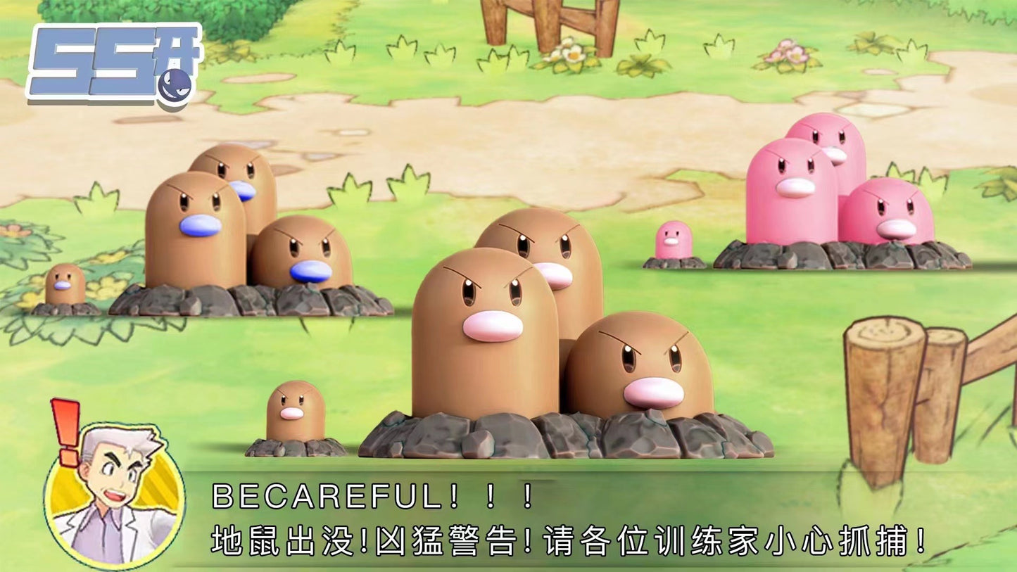 〖In Stock〗Pokemon Scale World Diglett Dugtrio #050 #051 1:20 - FFO Studio