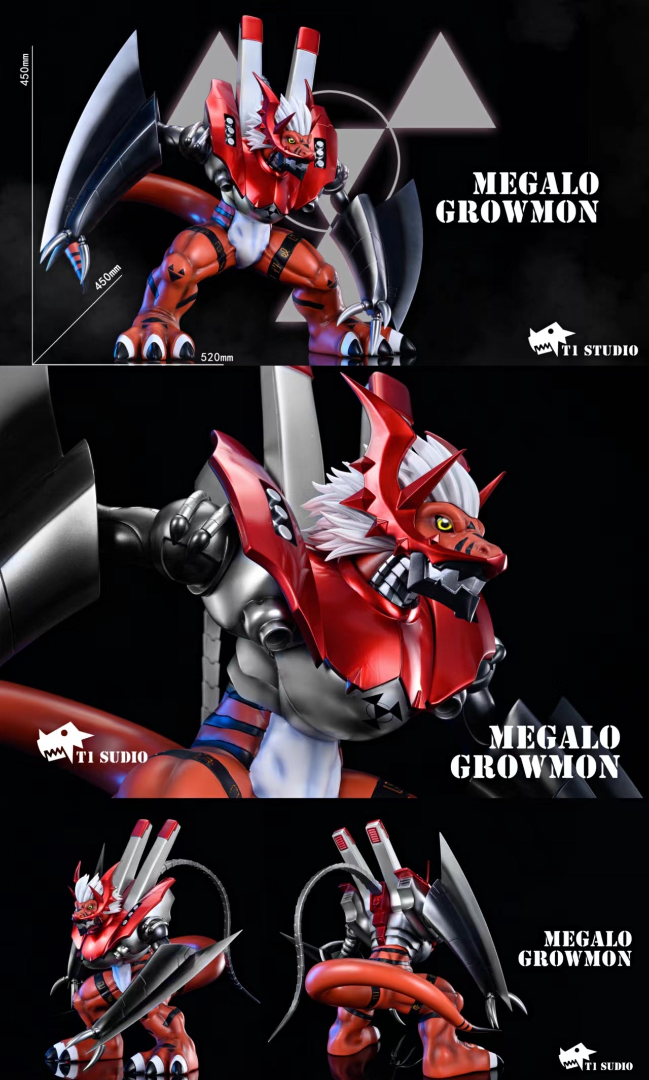 〖Sold Out〗Digimon Megalo Growmon - T1 Studio