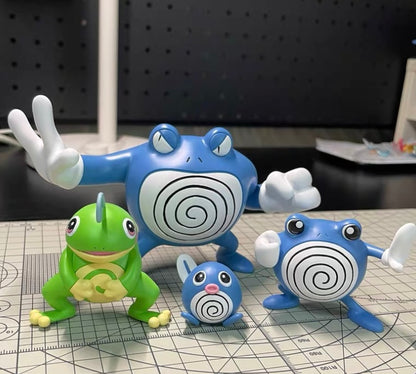 〖Sold Out〗Pokemon Scale World Poliwag Poliwhirl Poliwrath Politoed #060 #061 #062 #186 1:20 - KING Studio