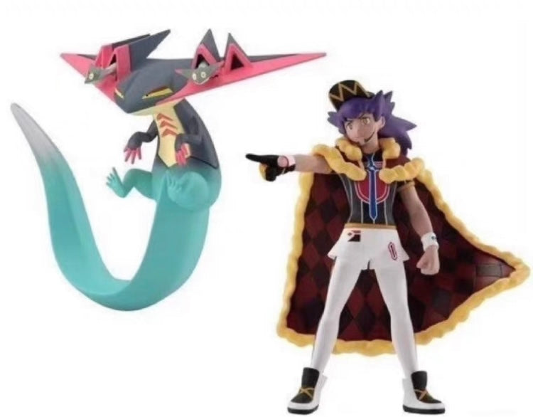 〖In Stock〗Pokemon Scale World Pokémon Sword& Shield Leon & Dragapult Figure 1:20 - Bandai