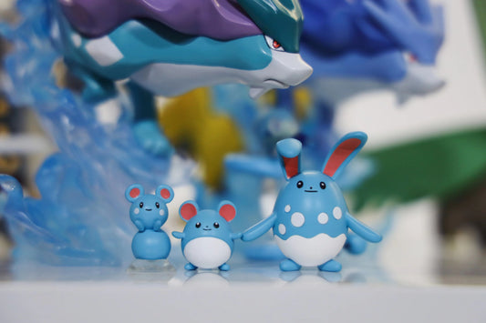 〖Sold Out〗Pokemon Scale World Azurill Marill Azumarill #183 #184 #298 1:20 - SXG Studio