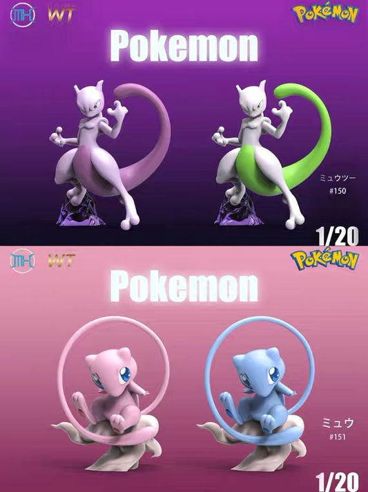 〖Sold Out〗Pokemon Scale World Mewtwo Mew #150 #151 1:20 - MX&W.T Studio