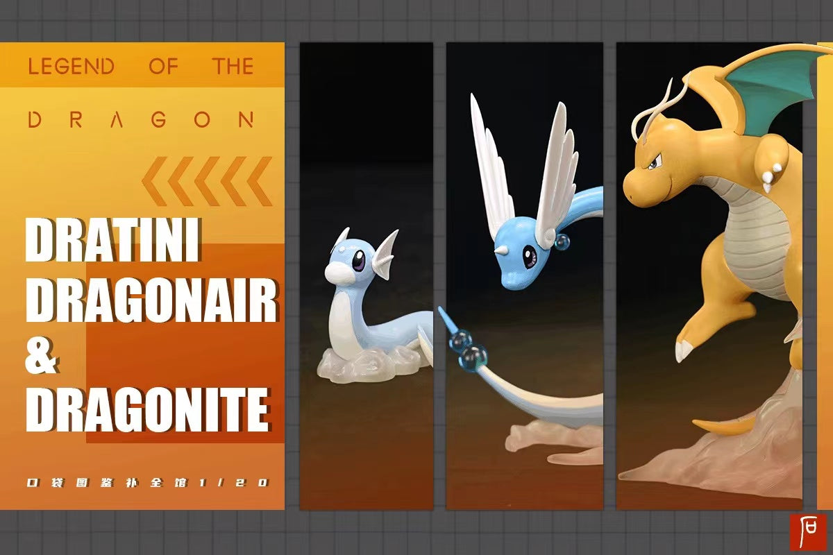 〖In Stock〗Pokemon Scale World Dratini Dragonair Dragonite #147 #148 #149 1:20 - BQG Studio