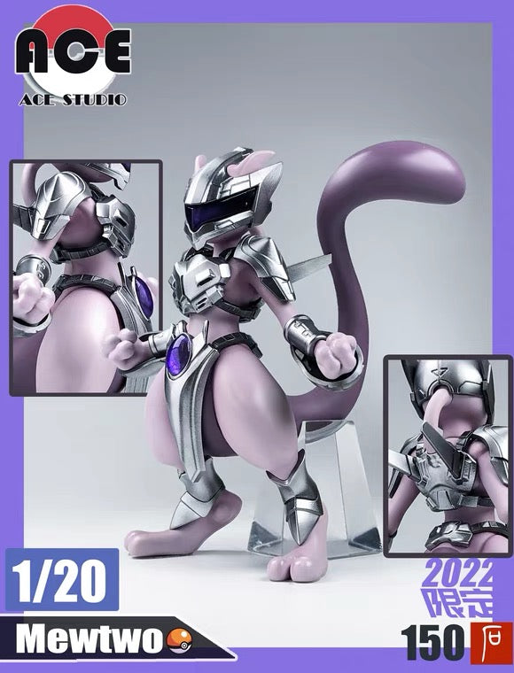 〖In Stock〗Pokemon Scale World Armored Mewtwo #150 1:20 - ACE Studio