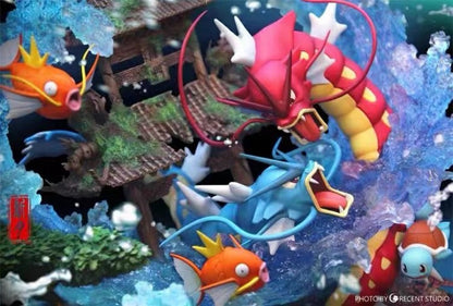 〖Sold Out〗Pokemon Gyarados Family Model Statue Resin  - CRESCENT Studio