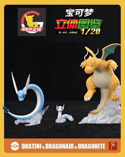 〖In Stock〗Pokemon Scale World Dratini Dragonair Dragonite #147 #148 #149 1:20 - BQG Studio