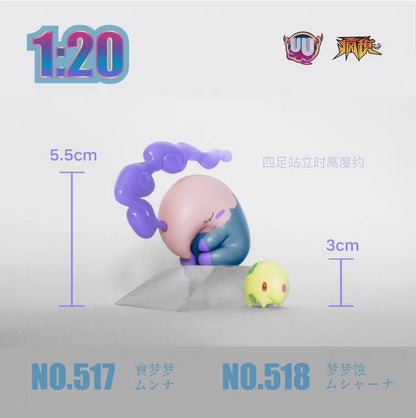 〖In Stock〗Pokemon Scale World Munna Musharna #517 #518 1:20 - UU Studio