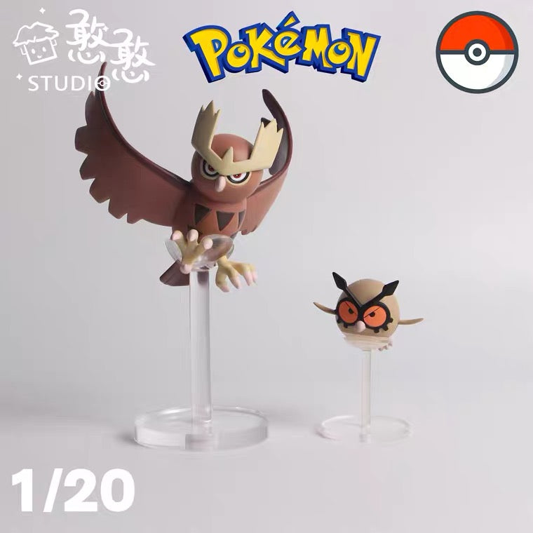 〖Sold Out〗Pokemon Scale World Hoothoot Noctowl #163 #164 1:20 - HH Studio