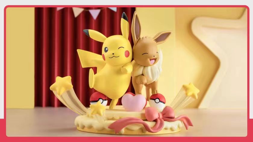 〖Sold Out〗Pokémon Peripheral Products Eevee&Pikachu - Playfulness