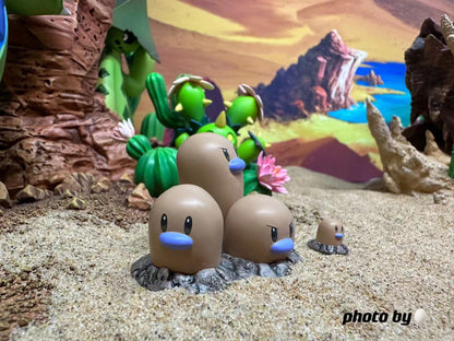 〖Sold Out〗Pokemon Scale World Diglett Dugtrio #050 #051 1:20 - Pallet Town Studio