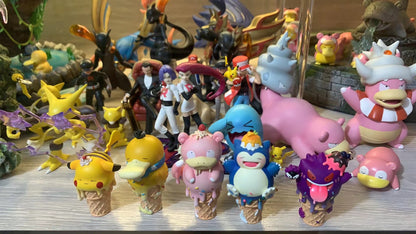〖Sold Out〗Pokémon Peripheral Products Ice Cream Series Mini Pikachu Psyduck Slowpoke Gengar Snorlax - DM Studio