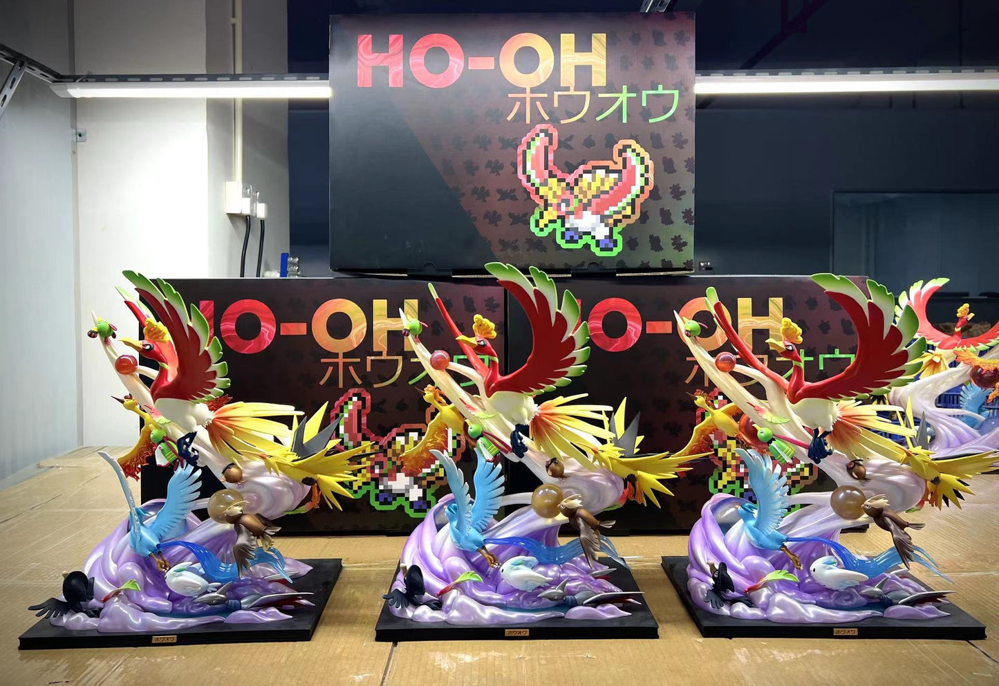 〖Sold Out〗Pokemon Birds Facing The Phoenix Model Statue Resin - PC House Studio