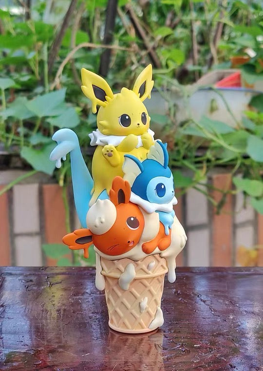 〖Sold Out〗Pokémon Peripheral Products Ice Cream Series Vaporeon Jolteon Flareon - DM Studio