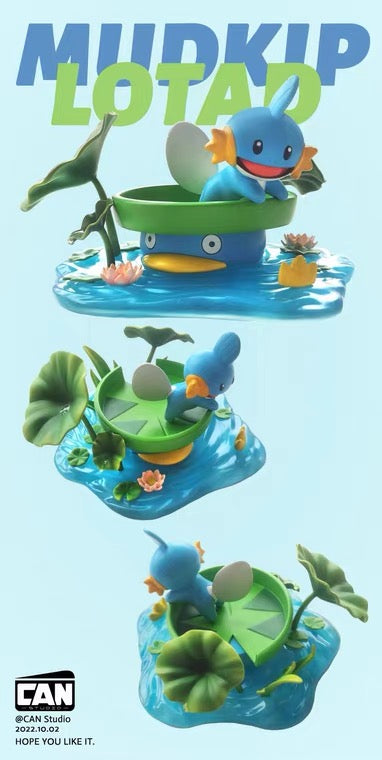 〖Sold Out〗Pokémon Peripheral Products Mudkip In The Lotus Pond - Can Studio