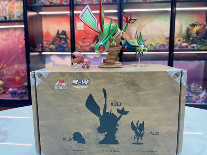 〖Sold Out〗Pokemon Scale World Trapinch Vibrava Flygon #328 #329 #330 1:20 - MH Studio