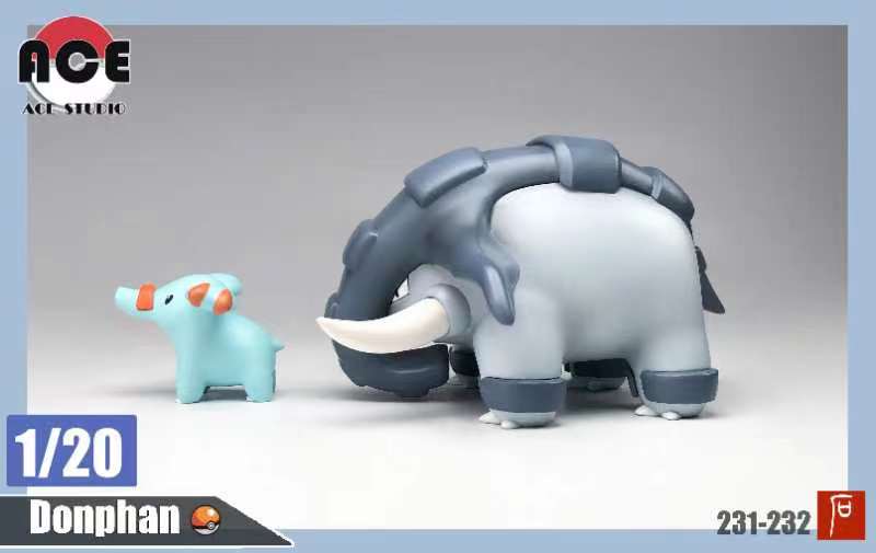〖Sold Out〗Pokemon Scale World Phanpy Donphan #231 #232 1:20 - ACE Studio