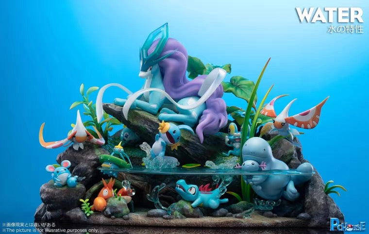 〖Sold Out〗Pokemon Type Series 01 Water-type Model Statue Resin - PC House Studio