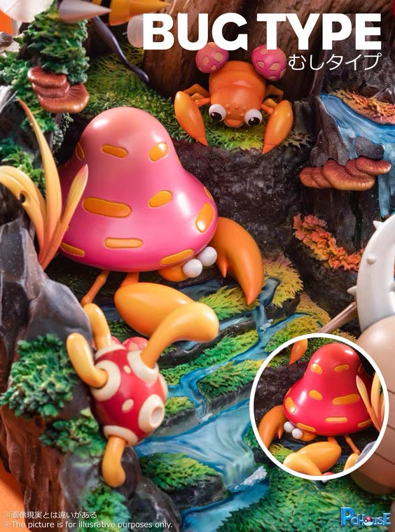 〖Sold Out〗Pokemon Type Series 04 Bug type Model Statue Resin - PC House Studio
