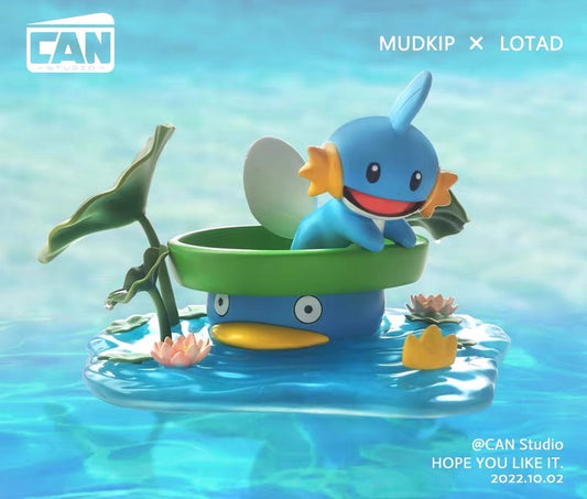 〖Sold Out〗Pokémon Peripheral Products Mudkip In The Lotus Pond - Can Studio
