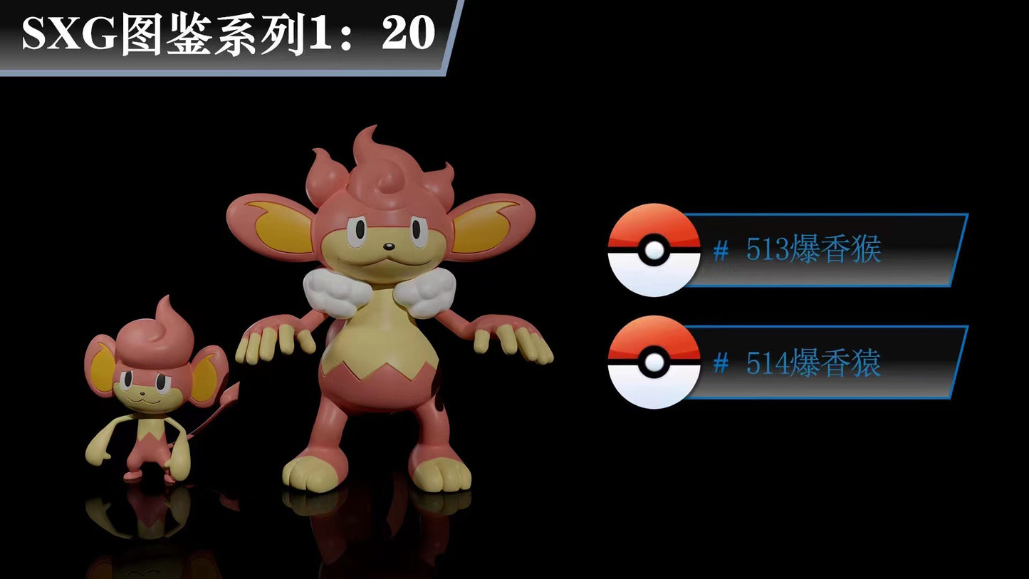 〖Make Up The Balance〗Pokemon Scale World Pansear Simisear #513 #514 1:20 - SXG Studio