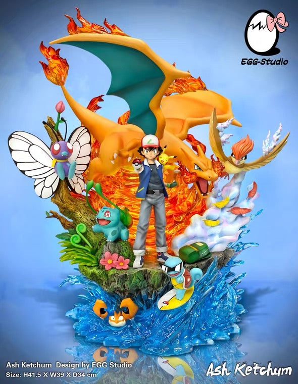 PRE ORDER] Pokemon - PC House Studio - Ash World Champion Statue (Pri –  flyingraijinotakufactory