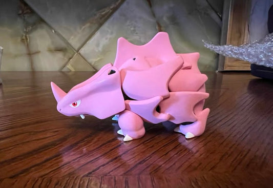 〖Sold Out〗Pokemon Scale World Pink Rhyhorn #111 1:20 - SXG Studio