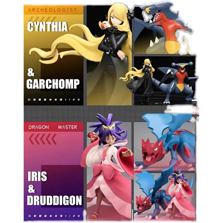 〖In Stock〗Pokemon Scale World World Coronation Series Cynthia& Garchomp 1:20 - BQG Studio