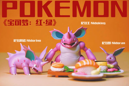 〖Sold Out〗Pokemon Scale World Nidoran Nidorino Nidoking #032 #033 #034 1:20 - RX Studio
