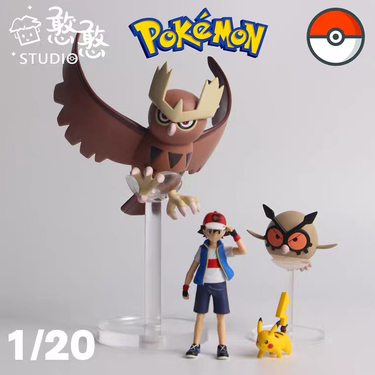 〖Sold Out〗Pokemon Scale World Hoothoot Noctowl #163 #164 1:20 - HH Studio