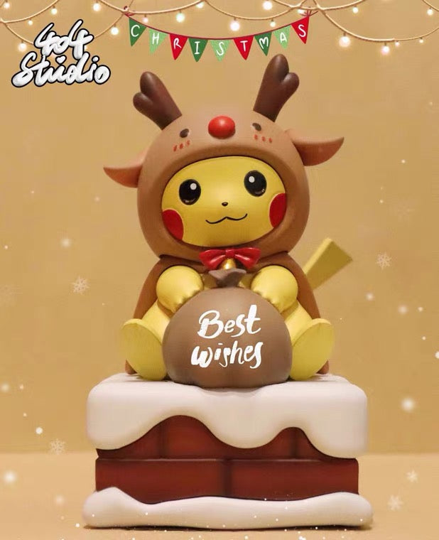 〖Sold Out〗Pokémon Peripheral Products Cosplay Christmas Elk Pikachu - 404 Studio