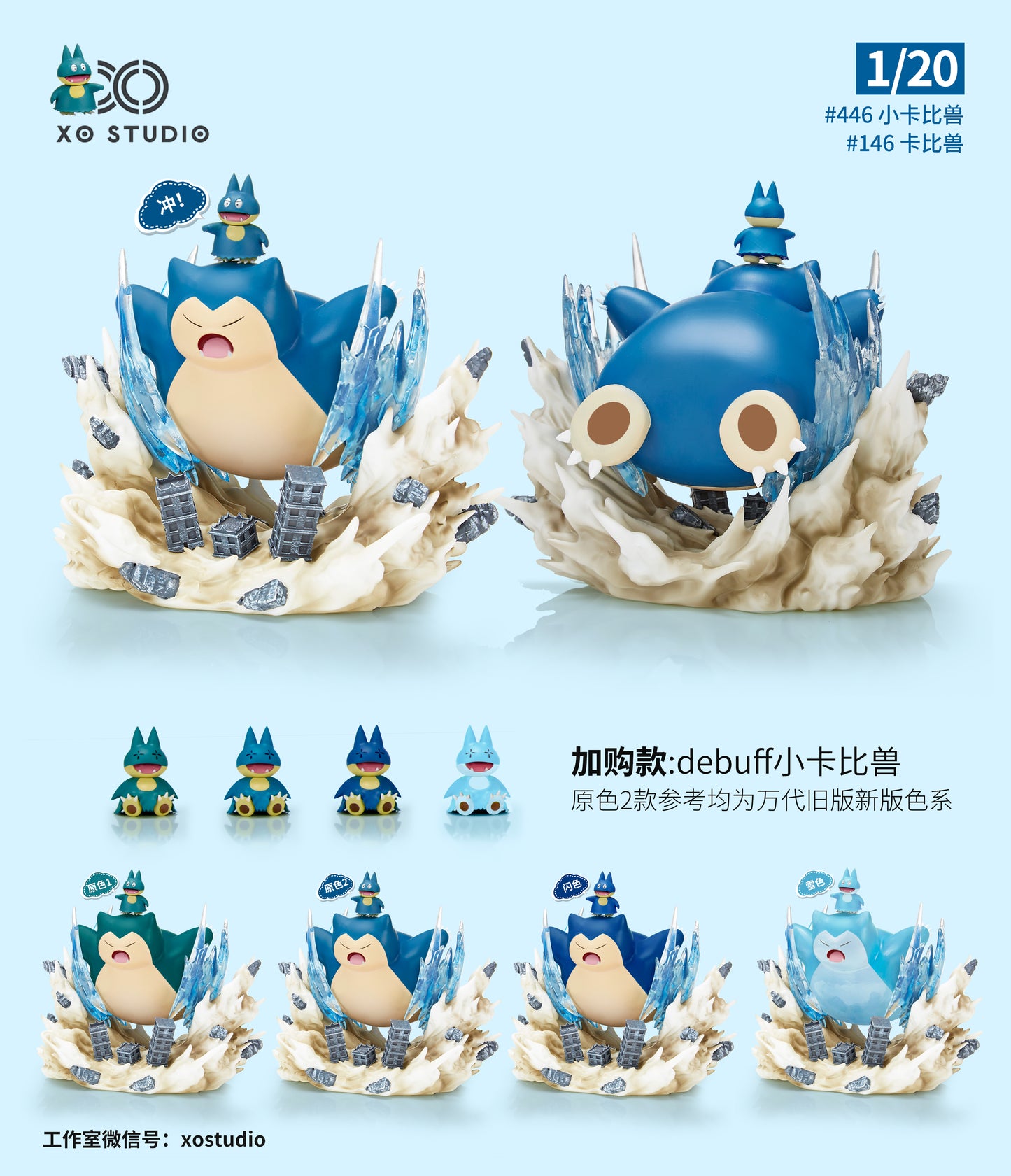 〖Make Up The Balance〗Pokemon Scale World Munchlax Snorlax #143 #446 1:20 - XO Studio