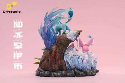 〖Sold Out〗Pokemon Eeveelution Family Leafeon Glaceon Sylveon Model Statue Resin - DM Studios