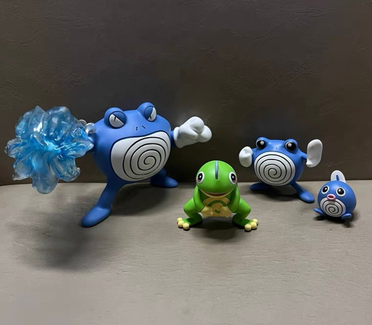 〖Sold Out〗Pokemon Scale World Poliwag Poliwhirl Poliwrath Politoed #060 #061 #062 #186 1:20 - KING Studio