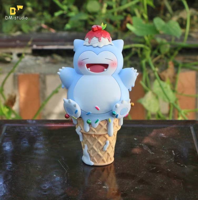 〖In Stock〗Pokémon Peripheral Products Ice Cream Series Snorlax Snowman Color- DM Studio
