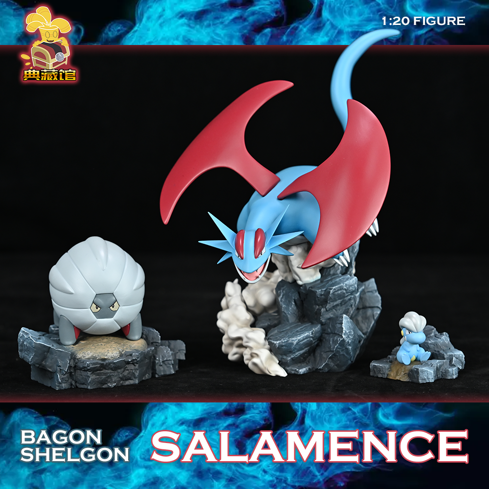 〖Sold Out〗Pokemon Scale World Bagon Shelgon Salamence #371 #372 #373 1:20 - DCG Studio
