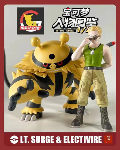 〖Sold Out〗Pokemon Scale World Master of Gymnasium Series Lt. Surge& Electivire 1:20 - BQG Studio
