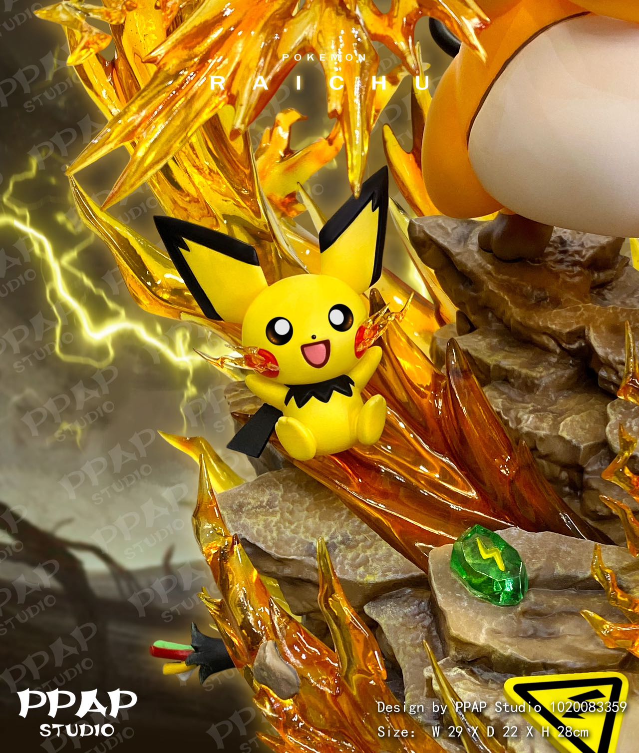 〖Sold Out〗Pokemon pikachu family Model Statue Resin - PPAP Studio