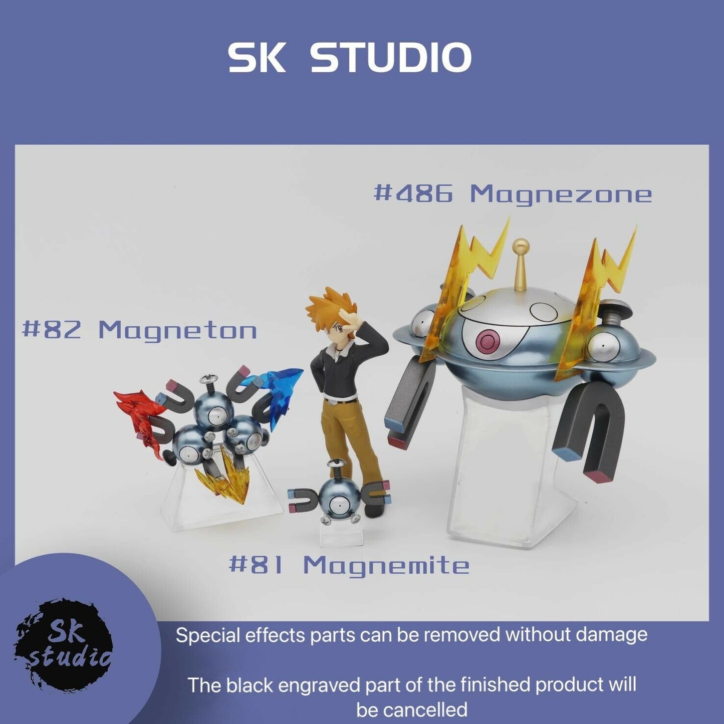 〖Sold Out〗Pokemon Scale World Magnemite Magneton Magnezone #081 #082 #486 1:20 - SK Studio